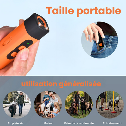 Dispositif de dressage à ultrasons répulsif pour chiens